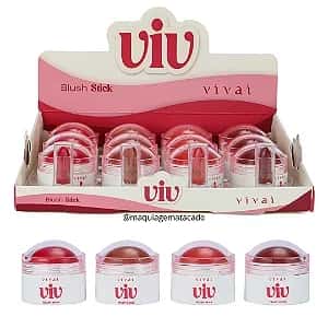 Blush Stick Viv Vivai 1231 Atacado Box 12 Unidades