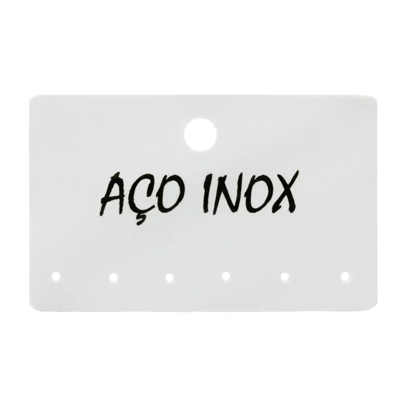 Cartela Argolinha - Aço Inox - Pacote com 1.000 unidades Atacado para Revenda