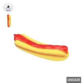 Mordedor para Pet Hot Dog PVC 13,5cm Atacado