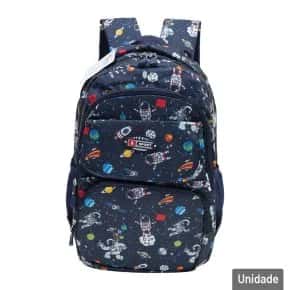 Mochila Juvenil 17,5" 44cm Astronauta Atacado