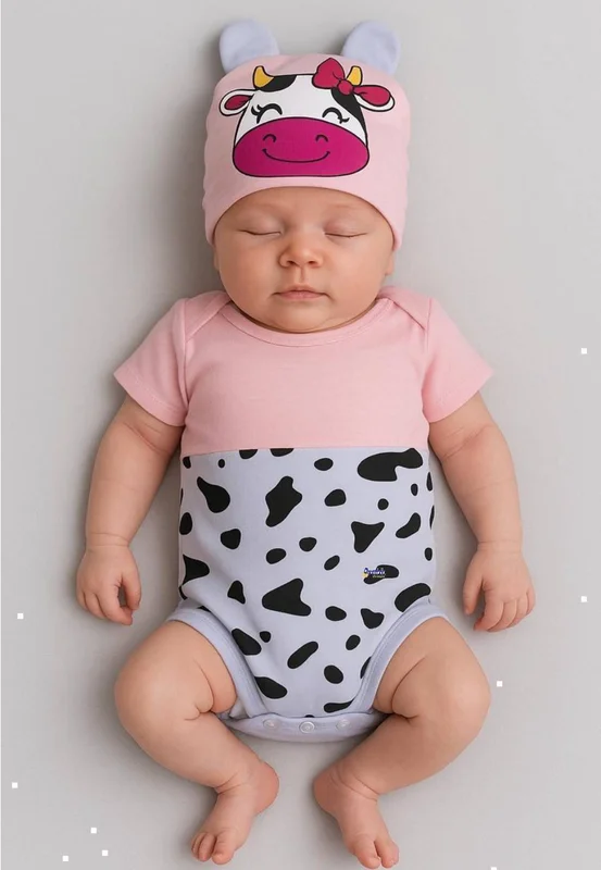 Body Bebê Menina Touca Atacado