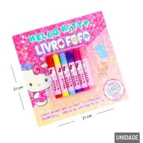 Livro de Colorir Helo Kitty Adesivo e Canetinhas Atacado