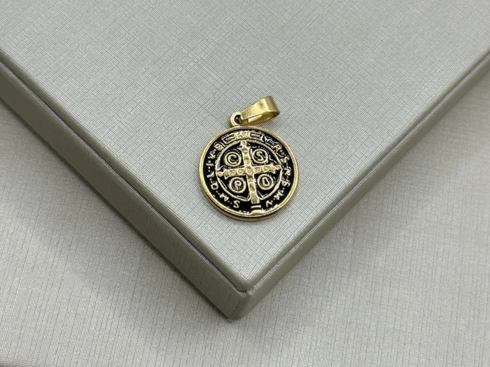 PINGENTE SÃO BENTO AÇO INOX