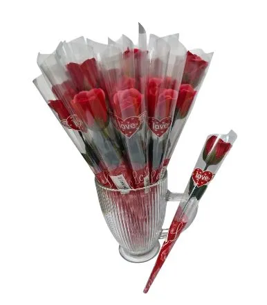 925263 BOTAO DE ROSA VERMELHA 33CM Atacado