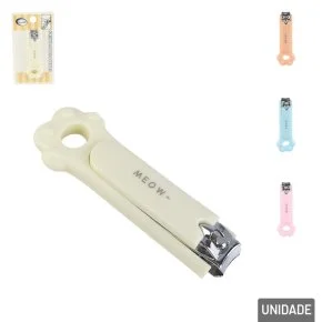 Cortador de Unha Inox Infantil 7,5cm Patas Color Atacado