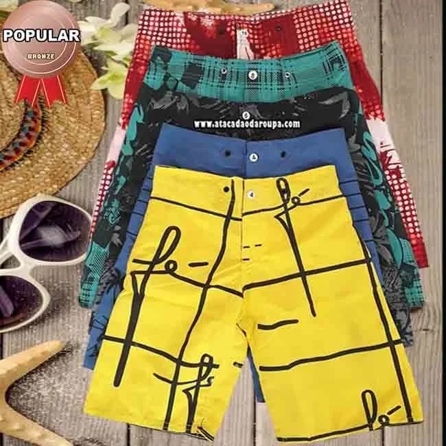 Bermudas de Tactel Infanto Juvenil Atacado