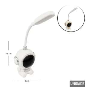 Luminária de Mesa 29cm em LED Astronauta Color Atacado