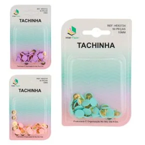 Percevejo de Plástico 50 Peças Tachinha Soft Color Atacado