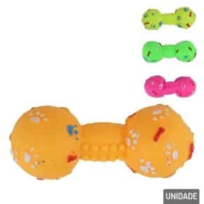 Mordedor para Pet Halteres Ossos PVC 14cm Color Atacado