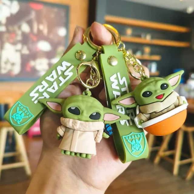 Kit C/12 Chaveiros G do mestre Yoda Atacado