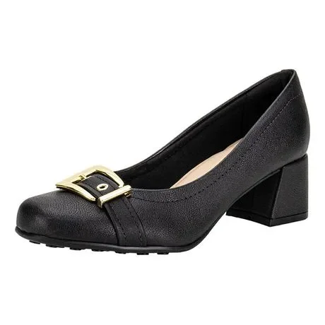 Sapato Feminino Salto Grosso Modare 7373117 Preto Atacado