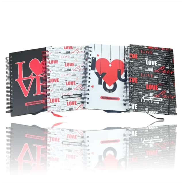 Agenda De Papel Amor 145x210m Atacado