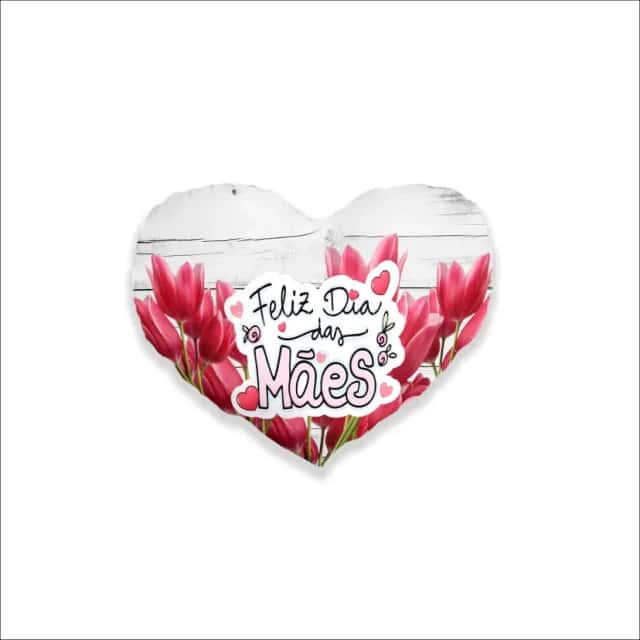 Coração P Estampado A Melhor Mãe 23x10x18cm Atacado