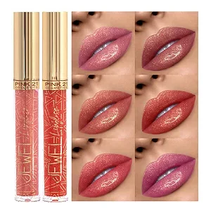 Pink 21 - Lip Gloss Jewel 6 cores CS4209 - 6 Und Atacado para Revenda