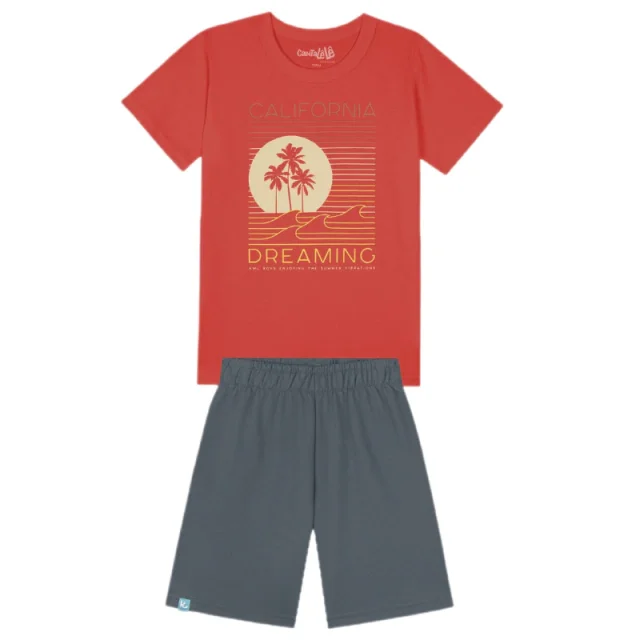 Kit 9 Conjunto Masculino do 10 ao 16 Kamylus Cantalele Primavera Verão Atacado