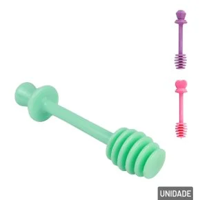 Pegador de Mel Plástico 13cm Color Atacado