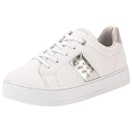Tênis Feminino Casual Ramarim 2593121 Branco/Cinza Atacado