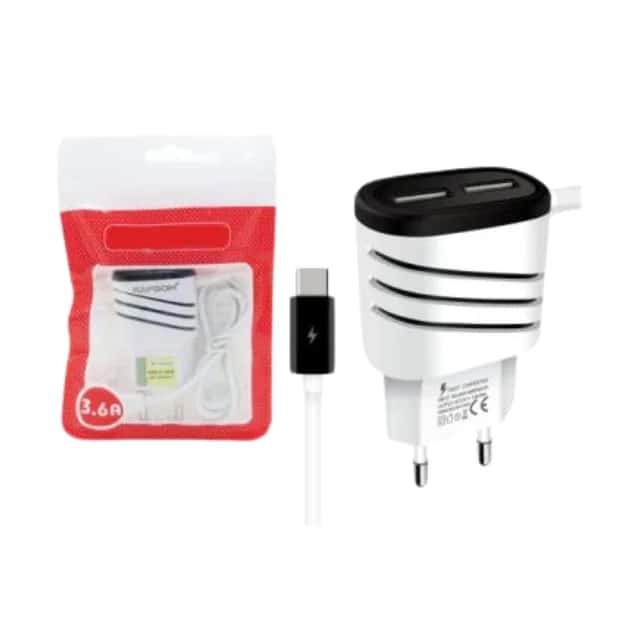 CARREGADOR SAQUINHO TIPO C KA-393-TY KA-395-TY Atacado