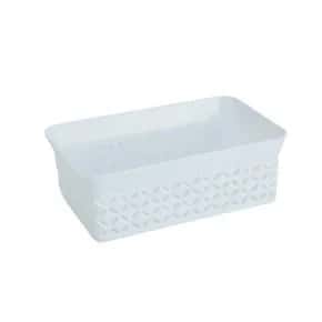 Cesto Organizador Plástico 13x5 Branco Atacado