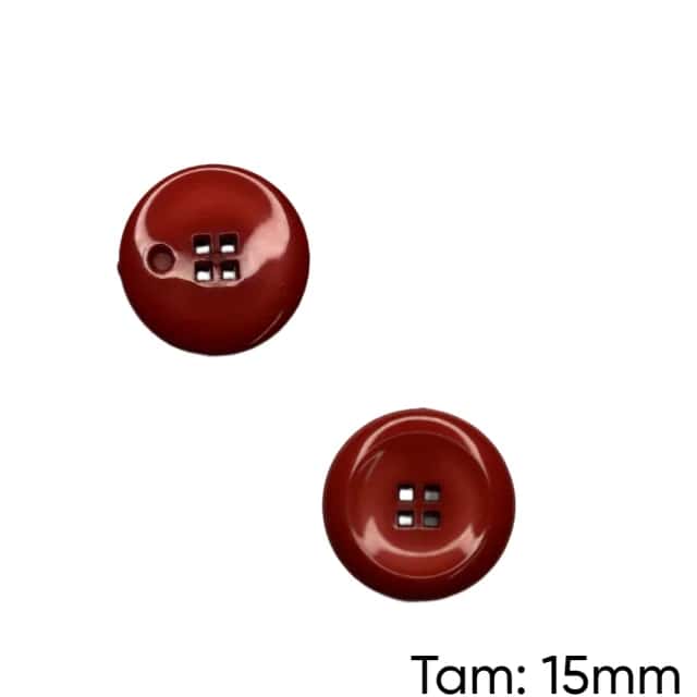 Botão Massa 4 Furos Cerâmica - PCT/ 12 UNIDADES - BT3213P Atacado