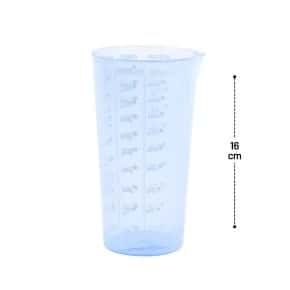 Copo Medidor de Plástico 570ml Azul Atacado