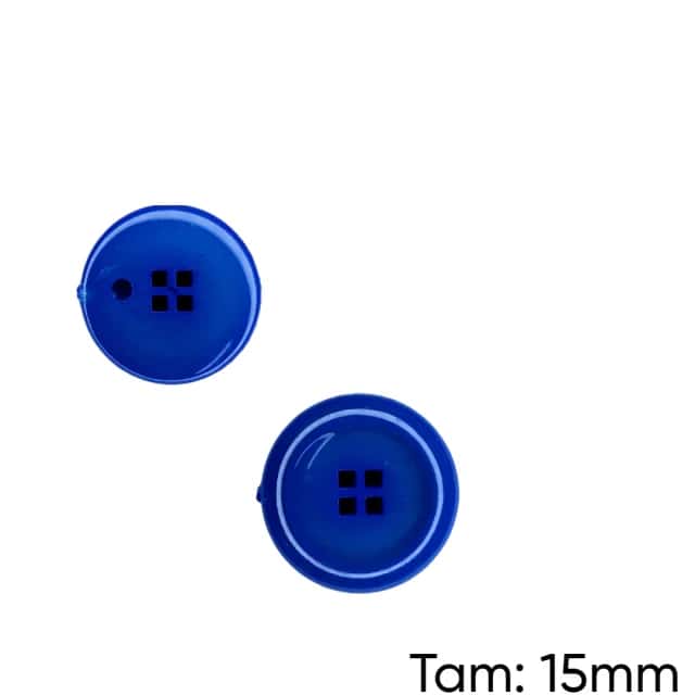 Botão Massa 4 Furos Azul Royal - PCT/ 12 UNIDADES - BT3212P Atacado