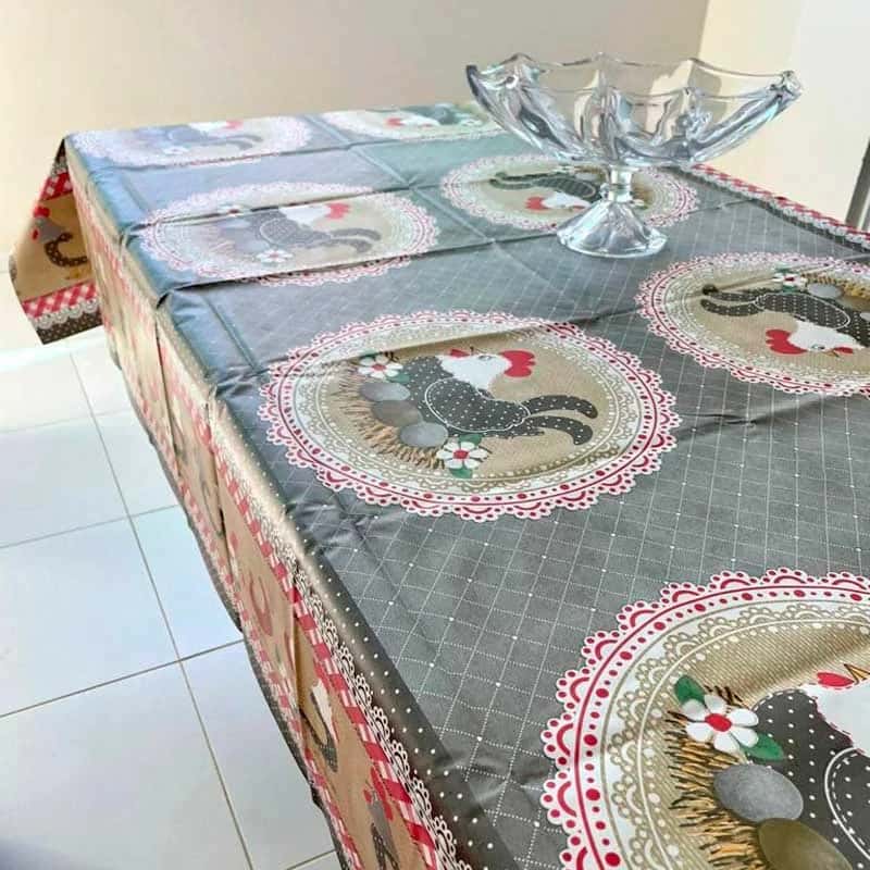 Toalha Mesa Estampada Poliéster 1,40 x 1,95 Atacado