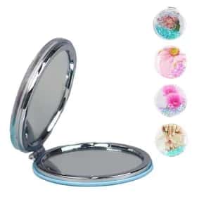 Espelho de Bolsa 7,5cm Duplo com Glitter Sortidos Atacado