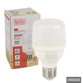 Lâmpada LED 20W Branca 6500K 1600 Lumens Atacado