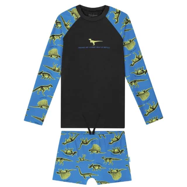 Kit 6 Conjunto Camiseta Manga Longa e Sunga Kamylus do 1 ao 3 Verão Atacado