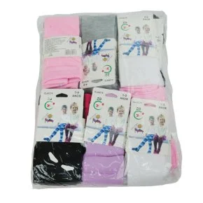 Meia Calça Infantil 4-6/7-9/10-12 Anos Color Atacado