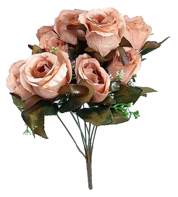 07981 BUQUE DE BOTAO ENVELHECIDO X10 46CM Atacado