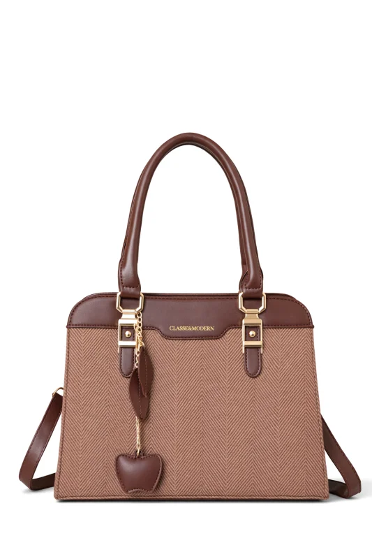 Bolsa Média Classic Modern Bicolor Premium N° 1 Acompanha Chaveiro Atacado