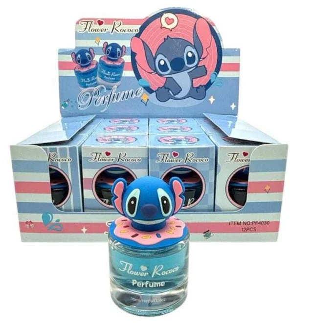 Kit C/12 Perfumes Infantil do Stitich 35Ml (com pingente do Stitich) Atacado