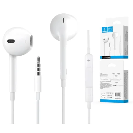 Fone de Ouvido Com Fio E Microfone 3,5mm P2 Cabo 1,2m Lehmox - LEF-1216 Atacado