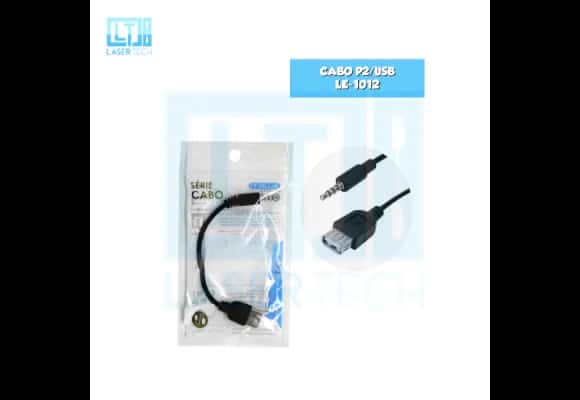 CABO USB FEMEA + P2 MACHO LE-1012 Atacado