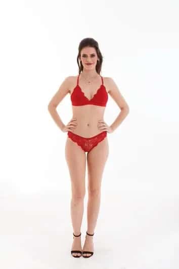 Calcinha Lut Tanga em Renda 1050 Kit C/3 Atacado