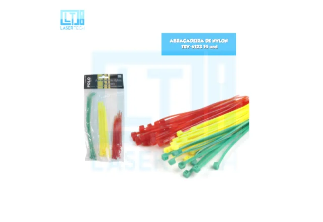 ABRAÇADEIRA DE NYLON TRY-6123 75 UND Atacado