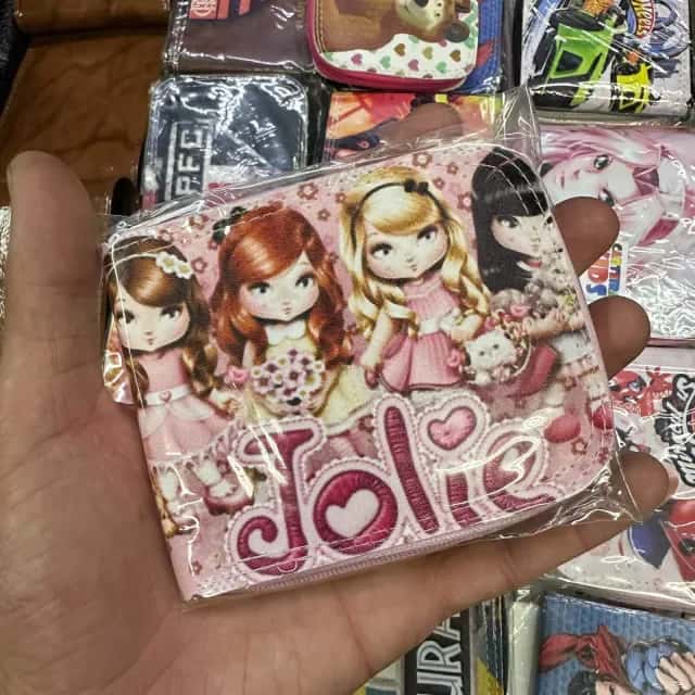 Kit C/12 Carteira Infantil Atacado