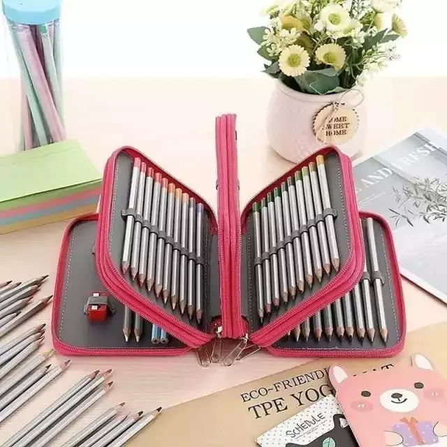 Kit C/6 Estojos Box grande com 4 Divisórias Atacado