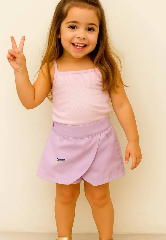 Shorts Infantil Tactel Menina Atacado