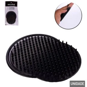 Escova para Cabelo Pata-Pata Oval Preta Atacado