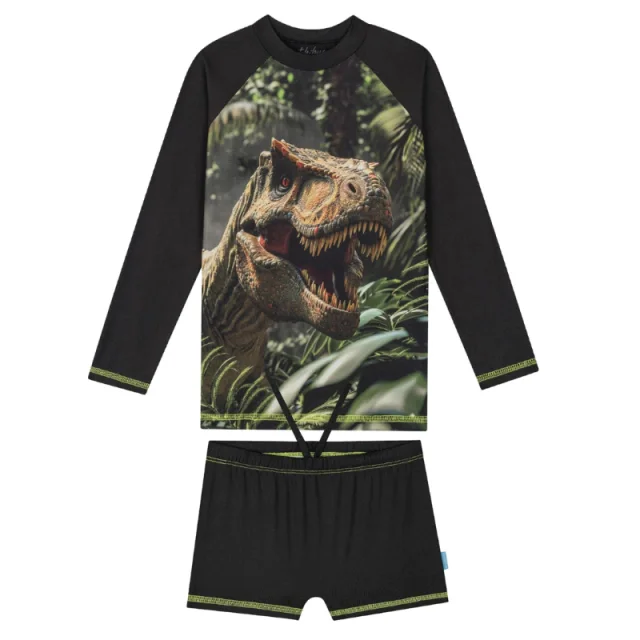 Kit 6 Conjunto Camiseta Manga Longa e Sunga Box Kamylus do 4 ao 10 Verão Atacado