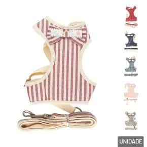 Guia para Pet com Peitoral Ajustável 120cm Sortido Atacado