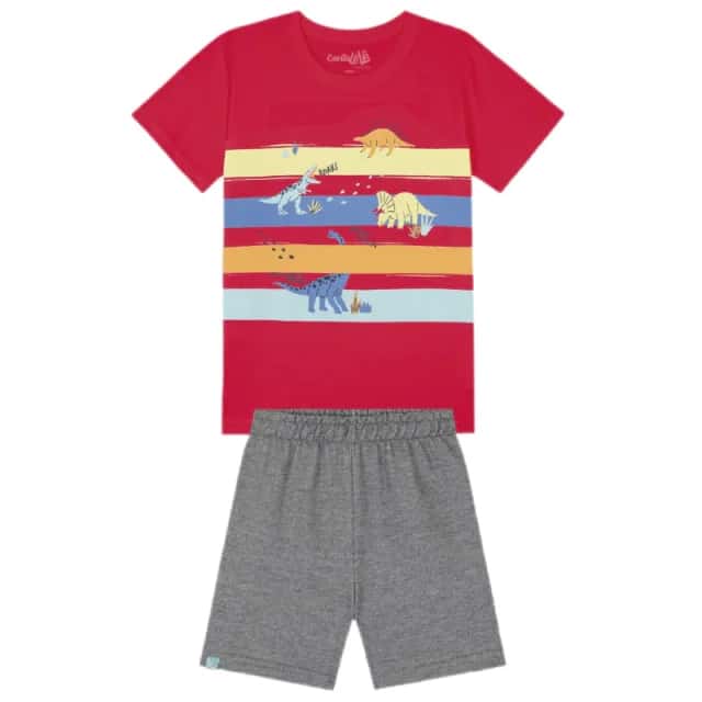 Kit 9 Conjunto Masculino do 4 ao 10 Kamylus Cantalele Primavera Verão Atacado