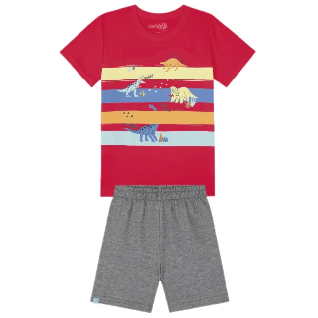 Kit 9 Conjunto Masculino do 4 ao 10 Kamylus Cantalele Primavera Verão Atacado