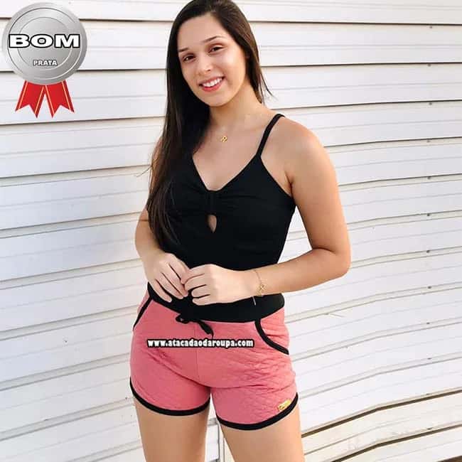 Short Feminino Metalassê Atacado