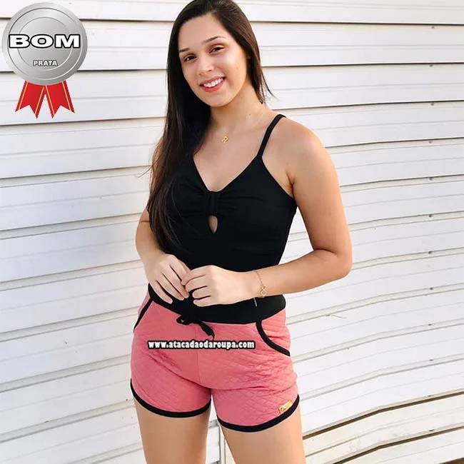 Short Feminino Metalassê Atacado