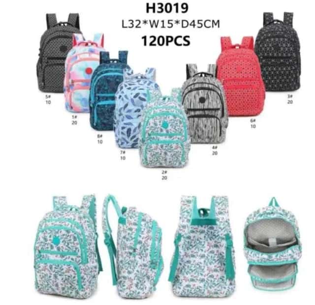 Kit C/12 Mochila Tactel Colorida Atacado Mochila