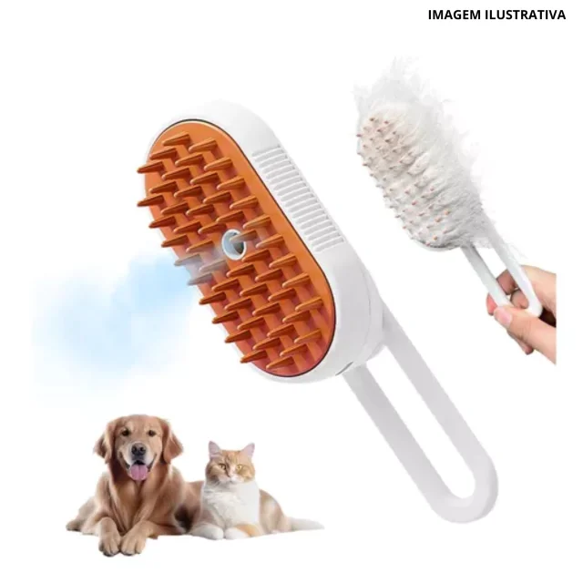 ESCOVA ELÉTRICA DE PELOS P/ CÃES E GATOS BM-F1195 Atacado